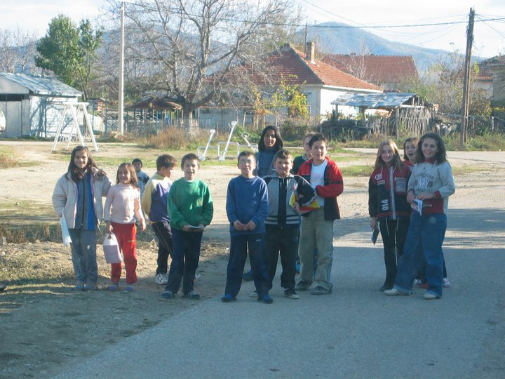 Children with donated books