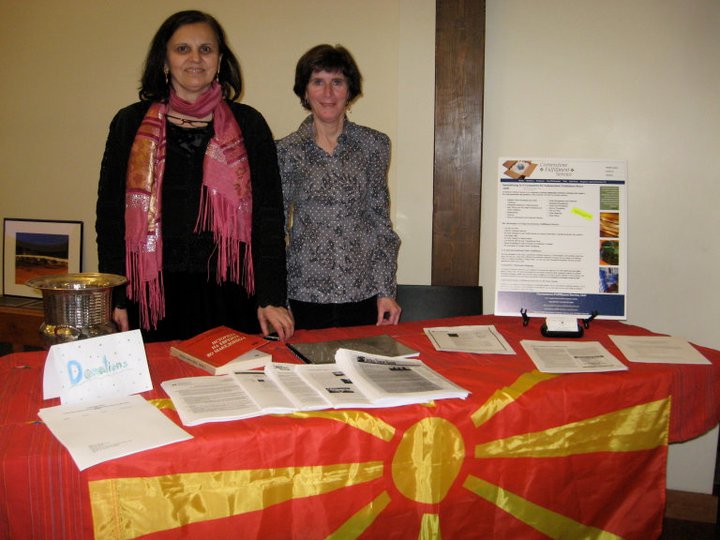 Cultural promotion event with Macedonian stand